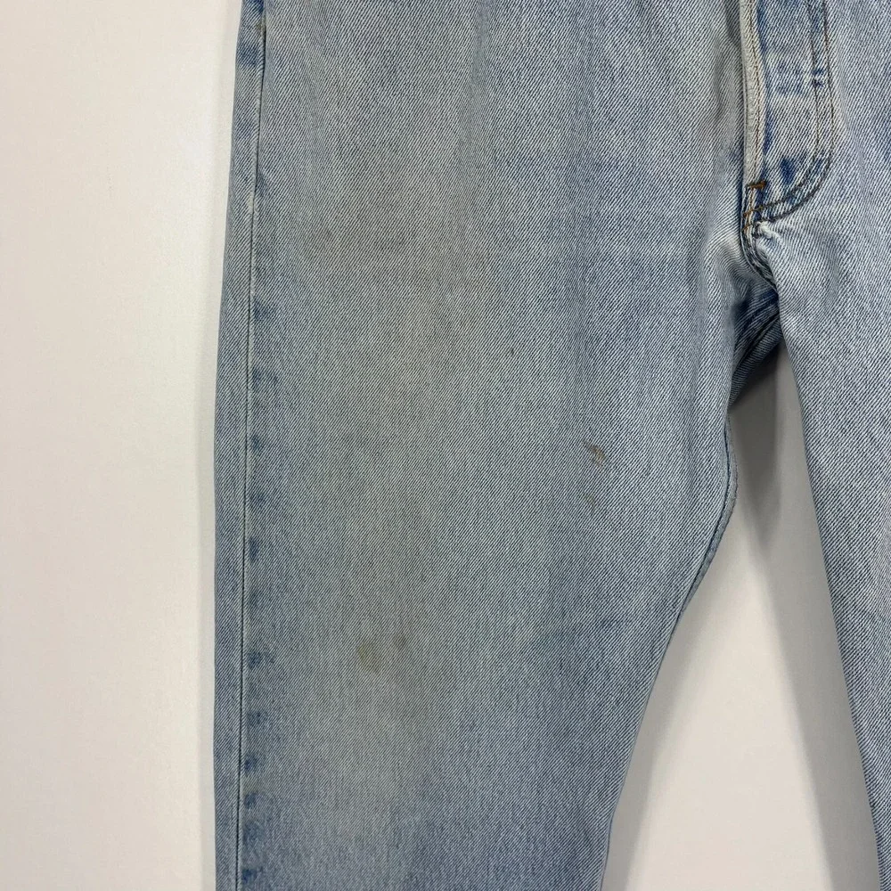 Levi's Jeans Men's Size 36 Blue‎ 501 Vtg Paper Tag 90's Button Fly Distressed